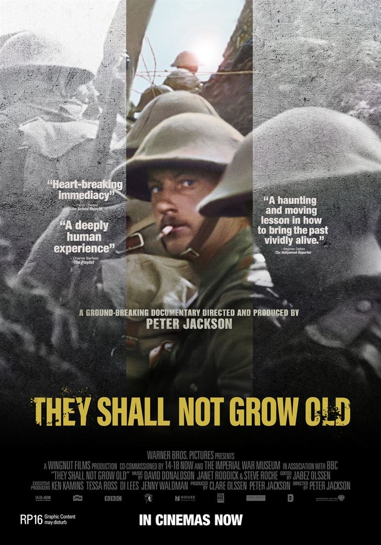film,histoire,guerre,1914-18,centenaire,cinéma,documentaire,they shall not grow old,peter jackson